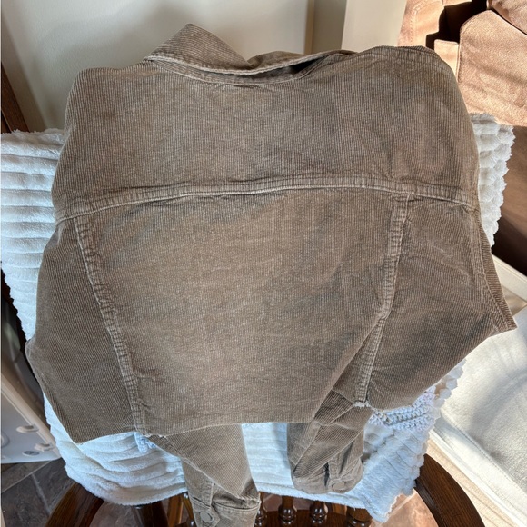 12th Tribe Beige Corduroy Jacket - Picture 2 of 3